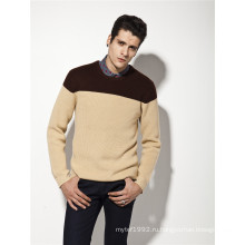 Мануфактура шерстяной акриловой пуловер мужской трикотаж